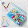 Mixed color plastic acrylic beads set for bracelet , diy pendant necklace , kids diy crafts